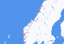 Loty z miasta Bergen do miasta Brønnøysund