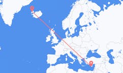 Flights from the city of Paphos, Cyprus to the city of Ísafjörður, Iceland