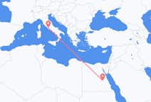 エジプトのルクソールからから、イタリアのローマまでのフライト