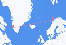 Fly fra Andenes til Nuuk