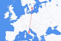 Voli da Ronneby, Svezia a Roma, Italia