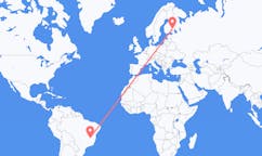 Flights from Montes Claros, Brazil to Savonlinna, Finland