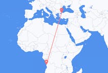 Flyrejser fra Luanda, Angola til Istanbul, Tyrkiet