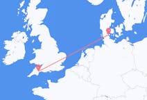 Flyrejser fra Sønderborg, Danmark til Exeter, England