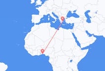 Flyreiser fra Cotonou, Benin til Athen, Hellas