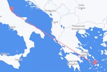 Vluchten van Parikia naar Pescara