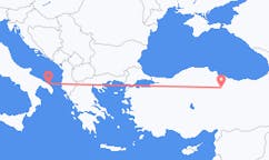 Vluchten van Tokat, Turkije naar Brindisi, Italië