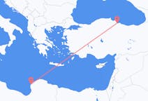 Flights from Benghazi to Samsun