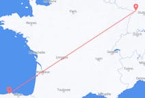 Flyg från Santander, Spanien till Karlsruhe, Tyskland
