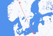 Flights from Røros, Norway to Gdańsk, Poland