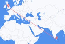 Flights from Hambantota, Sri Lanka to Birmingham, England