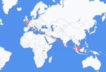 Flyreiser fra Pangkal Pinang, Indonesia til La Rochelle, Frankrike