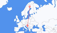 Flyg från Mostar, Bosnien och Hercegovina till Lulea, Sverige