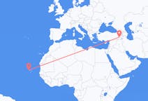 Flyreiser fra São Vicente, Kapp Verde til Van, Tyrkia
