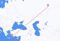 Fly fra Tsjeljabinsk til Rhodes