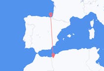Loty z Tilimsan, Algieria do San Sebastián, Hiszpania