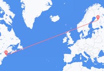 Flyrejser fra Boston til Kajaani