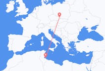 Flyg från Djerba, Tunisien till Ostrava, Tjeckien