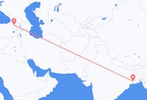 Flyg från Calcutta till Kars