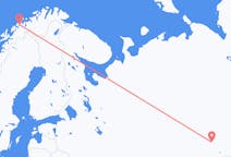 Vluchten van Tjoemen naar Tromsø