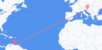 Flights from Venezuela to Croatia