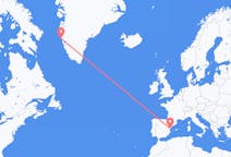 Flyreiser fra Maniitsoq, Grønland til Castelló de la Plana, Spania