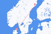 Vluchten van Aalborg naar Umeå