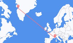 Рейсы из Касигианггуита, Гренландия в Ниццу, Франция