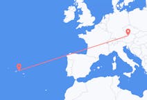 Fly fra Terceira til Linz
