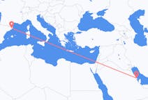 Flyrejser fra Dammam, Saudi-Arabien til Girona, Spanien