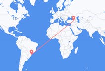 Flyrejser fra Florianópolis, Brasilien til Erzurum, Tyrkiet