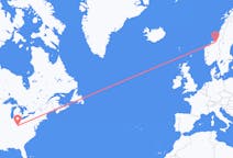 Flights from Cincinnati to Trondheim