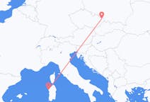 Flyreiser fra Ostrava, Tsjekkia til Alghero, Italia