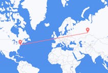 Flights from New York, the United States to Tyumen, Russia