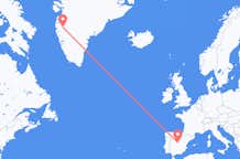 Flights from Kangerlussuaq to Madrid