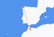 出发地 摩洛哥出发地 非斯目的地 西班牙圣地亚哥 － 德孔波斯特拉的航班