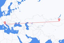 Loty z Ułan Bator, Mongolia do Forliego, Włochy