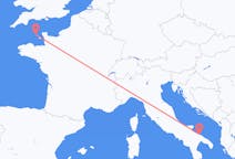 Flyreiser fra Bari, til Guernsey