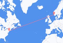 Flüge von New York, nach Stavanger