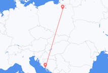 Flights from Szymany, Szczytno County, Poland to Split, Croatia
