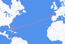 Flüge von Insel San Salvador, die Bahamas nach Porto, Portugal
