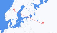 Vluchten van Nizjni Novgorod naar Östersund
