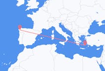 Flights from Astypalaia, Greece to Santiago de Compostela, Spain