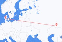 Fly fra Orenburg til Billund