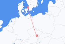Flyreiser fra København, Danmark til Vienna, Østerrike