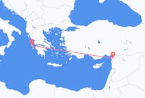Lennot Kefalliniasta, Kreikka Hatayn maakuntaan, Turkki