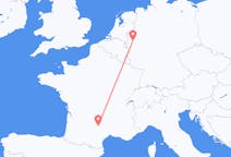 Flyreiser fra Duesseldorf, Tyskland til Rodez, Frankrike