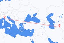 Flights from Ashgabat to Pisa