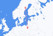 Vluchten van Ornskoldsvik, Zweden naar Warschau, Polen