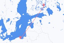 出发地 芬兰出发地 萨翁林纳目的地 波兰Gdansk的航班